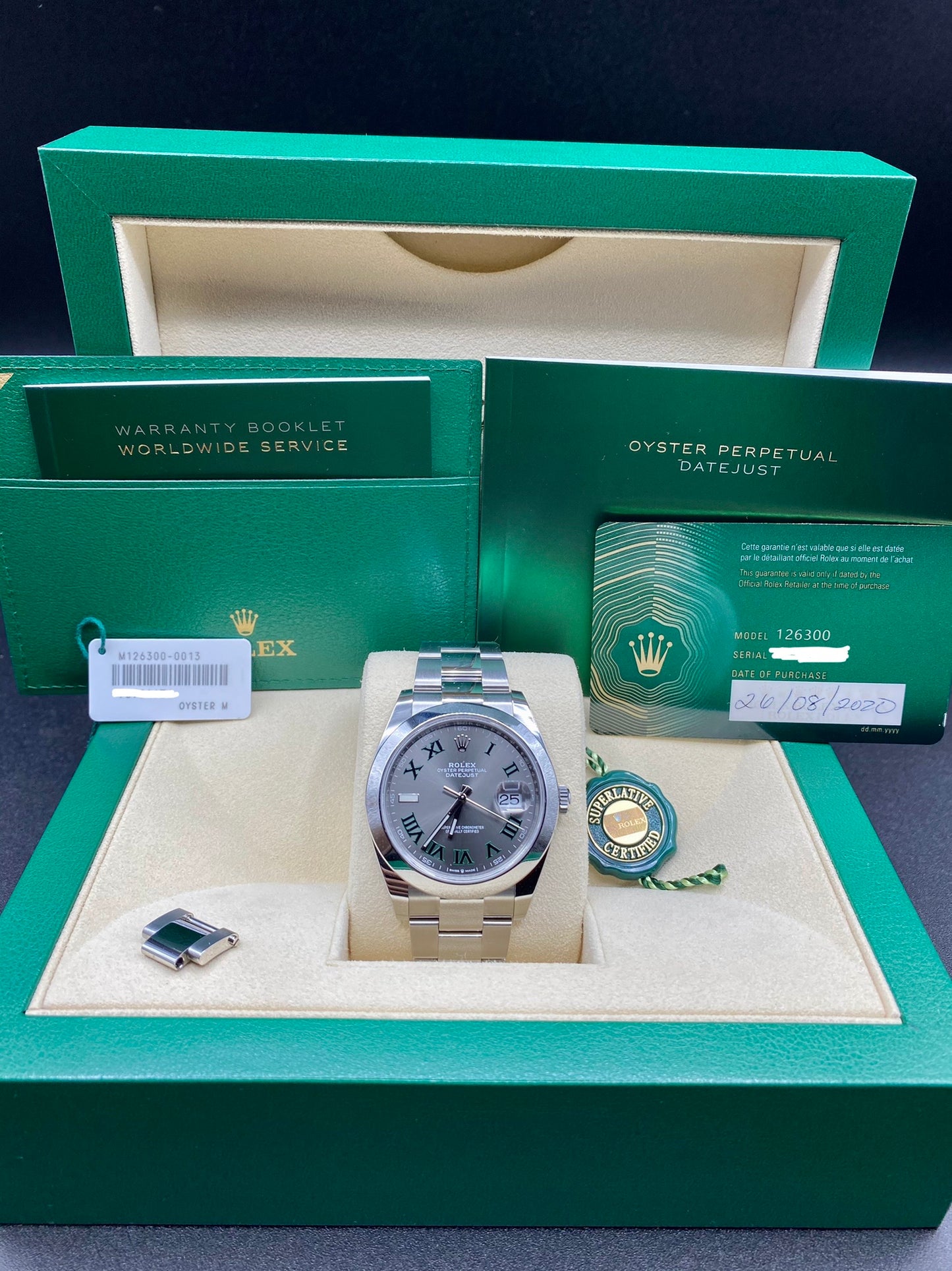 Rolex DateJust 41 126300 Wimbledon Oyster - 2020